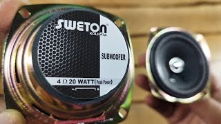 sweton 3 inch subwoofer 🔊 3 inch speaker [upl. by Marji]