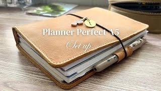 Planner Perfect A5 Set Up  Adele Leather [upl. by Vezza904]