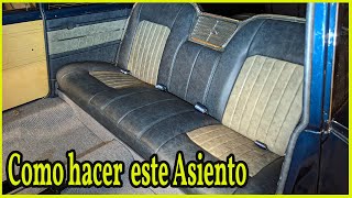 Como Hacer tapizar un asiento EN CUERO y Personalizado 810 [upl. by Eramat828]