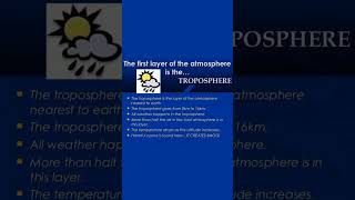 Explain the main feature of Troposphere Tropospheric  Class 6 geography ncert geography Q ampAns [upl. by Llenrev]