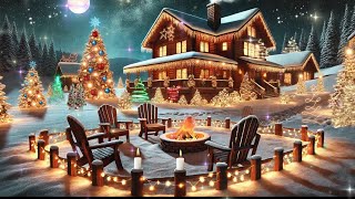 Cozy Christmas Ambience🎄Relaxing Christmas Music Winter Outdoor Ambience🎁 [upl. by Nivaj]