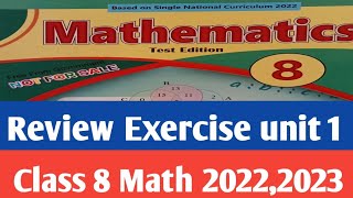 Review Exercise unit 1 Approximation and Estimation class 8 Maths new course 2022 [upl. by Emmalynn]