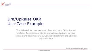 UpRaise OKR Demo [upl. by Ecnerrat]