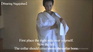 KITSUKE How to wear Kimono 【Part1】putting on Japanese undergarment ＾∀＾ [upl. by Bunker347]