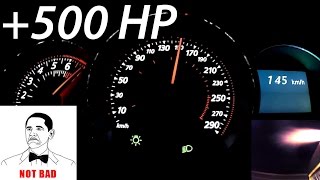 AWESOME FAST Megane RS 500 hp 70  300 acceleration [upl. by Adne48]