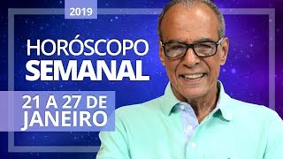 HORÓSCOPO SEMANAL 21 a 27 de Janeiro de 2019  João Bidu [upl. by Ahsat]