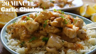 Mouthwatering 20Minute Garlic Chicken with Homemade Gravy  MustTry Recipe [upl. by Adnovoj]