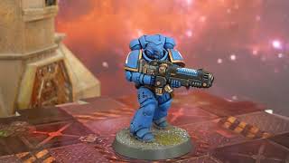 Warhammer 40K  Ultramarines Primaris Hellblaster [upl. by Anigger928]