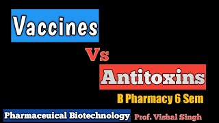 vaccine Vs antitoxin l difference l [upl. by Glanti]