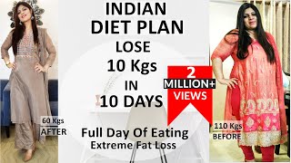 Indian Diet Plan Full Day Eating Lose Weight Fast In Hindi  Lose 10 Kgs In 10 DaysDr Shikha Singh [upl. by Gnaht]