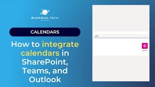 How to integrate calendars in SharePoint Teams and Outlook [upl. by Edwina]