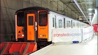 Trains at London Stansted Airport Station 2017 [upl. by Neirol]