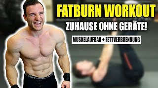 20 Minuten Extremes FATBURN HIIT Workout für Zuhause ohne Springen  Sascha Huber [upl. by Bard444]