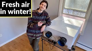 I built the best DIY heat recovery ventilator I’ve seen on YouTube [upl. by Desta]