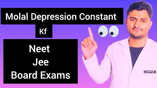 Molal depression Constant Colligative property chemistry neet jee trending colligativeproperty [upl. by Phylys]