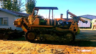 Abandoned Terex 8240 Dozer Startup Attempt  Bonus Terex S7 Scraper Cold Start [upl. by Aivartal]