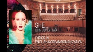 엄정화 Uhm Jung Hwa  quotShequot Lyric Video  ENGHANROM HD [upl. by Maer244]