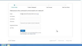 How to Create a Yammer Account [upl. by Anaeda]