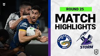 Parramatta Eels v Melbourne Storm  Match Highlights  Round 25 2022  NRL [upl. by Lesak16]