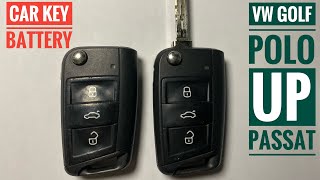 Volkswagen Golf Key Fob Battery Replacement How to change VW Key Battery [upl. by Leanahtan]