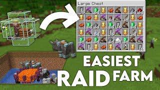 Minecraft EASIEST Raid Farm 119  Insane loot [upl. by Ssitnerp]