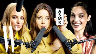 Best of ASMR Margot Robbie Gal Gadot and More Explore ASMR with Whispers and Sounds  W Magazine [upl. by Llerdna]