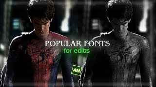 Popular Aesthetic Fonts for your edits  all software [upl. by Asel]