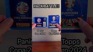 Panini Copa America 2024 vs Topps Euro 2024 sticker pack opening battle [upl. by Friedlander]