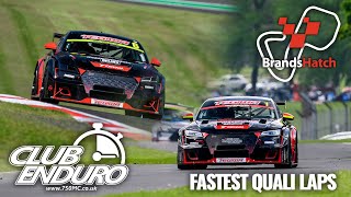 Club Enduro Brands Hatch GP Fastest Quali Laps 🏁 Audi TTDIs 🏁 [upl. by Birkle]