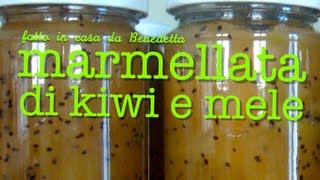 MARMELLATA DI KIWI E MELE FATTA IN CASA DA BENEDETTA [upl. by Cyna]