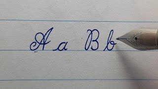 cursive calligraphy with fountain pen Meta alphabet [upl. by Mazurek]