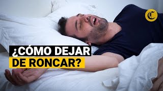 ¿Qué puedes hacer para dejar de roncar Trata durmiendo así [upl. by Laurence]