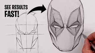 How To Draw Deadpool  Sketch Tutorial [upl. by Aruon967]