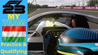 F1 23 My Team S2EP38 Hungary  Practice amp Qualifying [upl. by Magner]