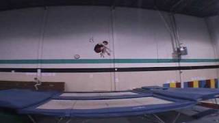 Mens Future Stars Trampoline Routines  2009 [upl. by Nayr]