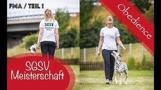 SGSV Meisterschaft Obedience in Thüringen Teil 1  Turnier  FMA  Hundekanal  Dalmatiner [upl. by Malorie629]