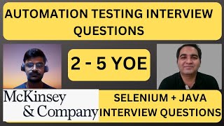 Mckinsey Testing Interview Experience  Real Time Interview Questions and Answers [upl. by Dnamra123]