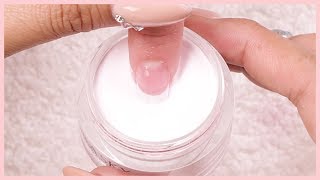 French Tip Nail Tutorial Using Dip Powder [upl. by Jaimie]