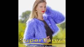 Blue cropped fuzzy sweater by SuperTanya [upl. by Nyllek]