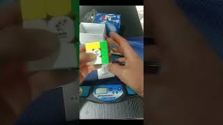 Yuxin Huanglong 3x3 maglev UV version unboxing 6 [upl. by Anilam]