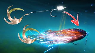 FLY TYING Pike Fly with a Builtin Popper Head 🔥 Hover Fly 20 by Niklaus Bauer [upl. by Llert]