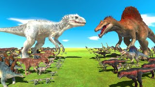 Dinosaur War  Spinosaurus Vs Indominus Rex [upl. by Haslett]