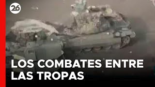 Ucranianos destruyeron una columna blindada rusa en la guerra [upl. by Rol709]