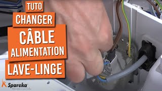 Changer Câble Alimentation Lave Linge [upl. by Trella27]