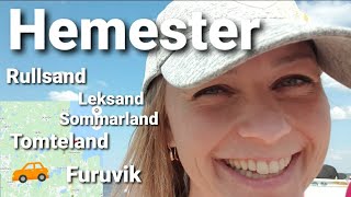 Hemester svemester i Sverige  Rullsand Leksand Sommarland Tomteland Falun och Furuvik [upl. by Eimrej]