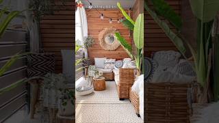 Cozy Balcony Decorating Ideas shortsfeed shorts youtubeshorts ytshorts [upl. by Davine]