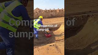 Compaction of sump pit [upl. by Adnahsor668]