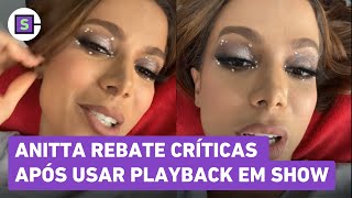 Anitta rebate críticas após usar playback em apresentação na Sapucaí [upl. by Yenruoc]