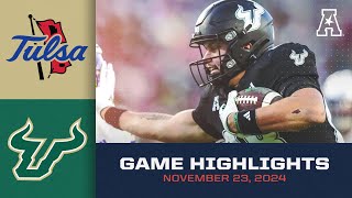 Game Highlights Tulsa vs South Florida Nov 23 2024 [upl. by Ytiak]