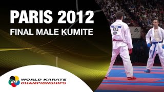 Final Male Kumite 60Kg Amir Mehdizadeh vs Douglas Brose World Karate Championships 2012 [upl. by Hgielram]